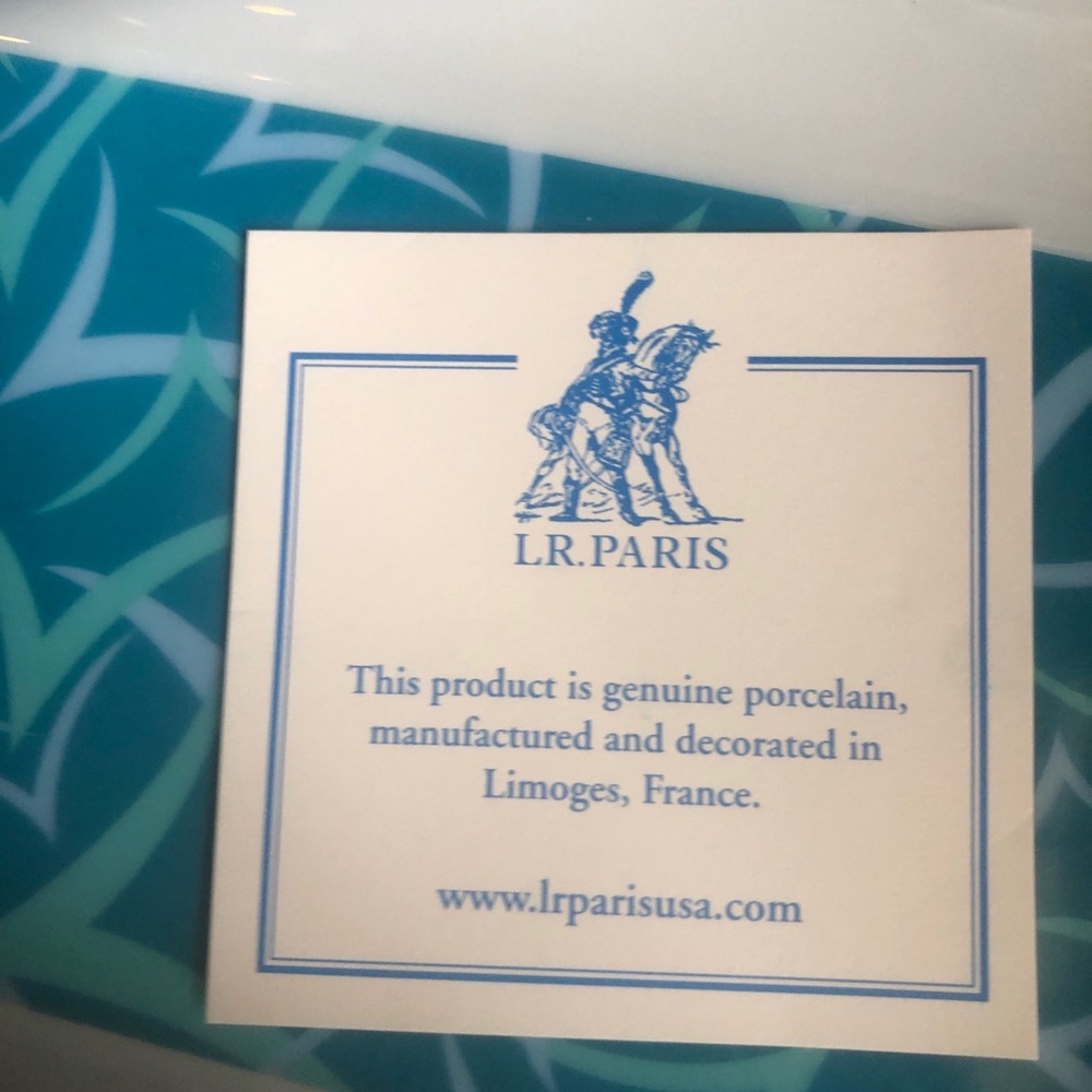 Paris Porcelain Limoges Trinket Tray 7 X 8” Vital Voices - Picture 2 of 5